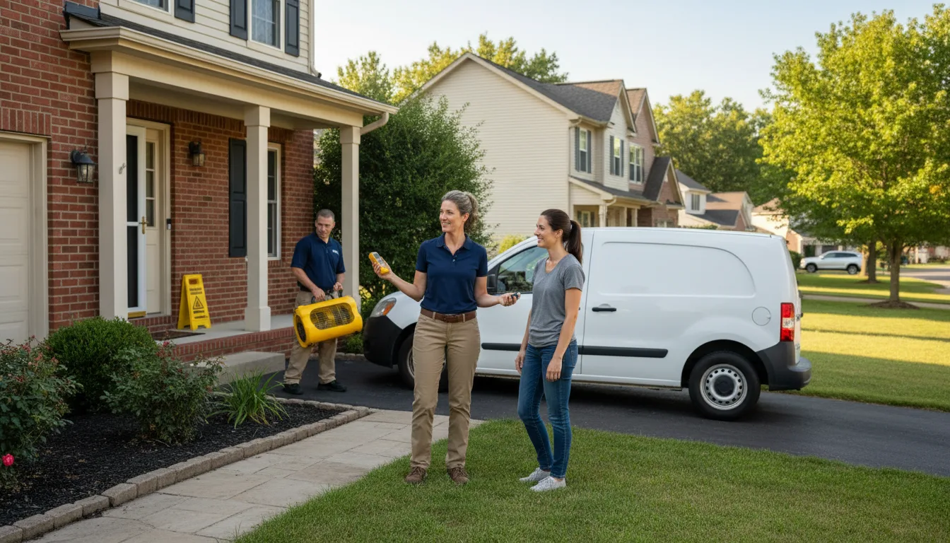 Residential water damage restoration in Chubbuck, ID